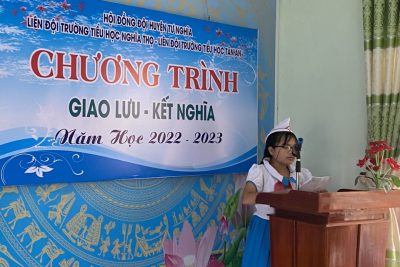 CHƯƠNG TRÌNH GIAO LƯU KẾT NGHĨA TRƯỜNG TIỂU HỌC TÂN AN- TRƯỜNG TIỂU HỌC NGHĨA THỌ